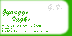 gyorgyi vaghi business card