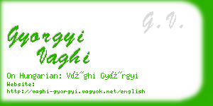 gyorgyi vaghi business card